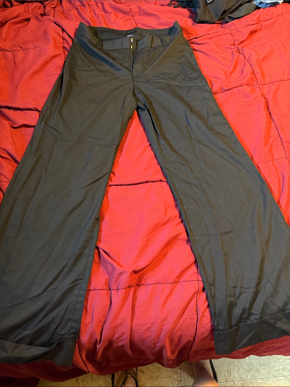 GAP Black Straight-Leg Dress Pants